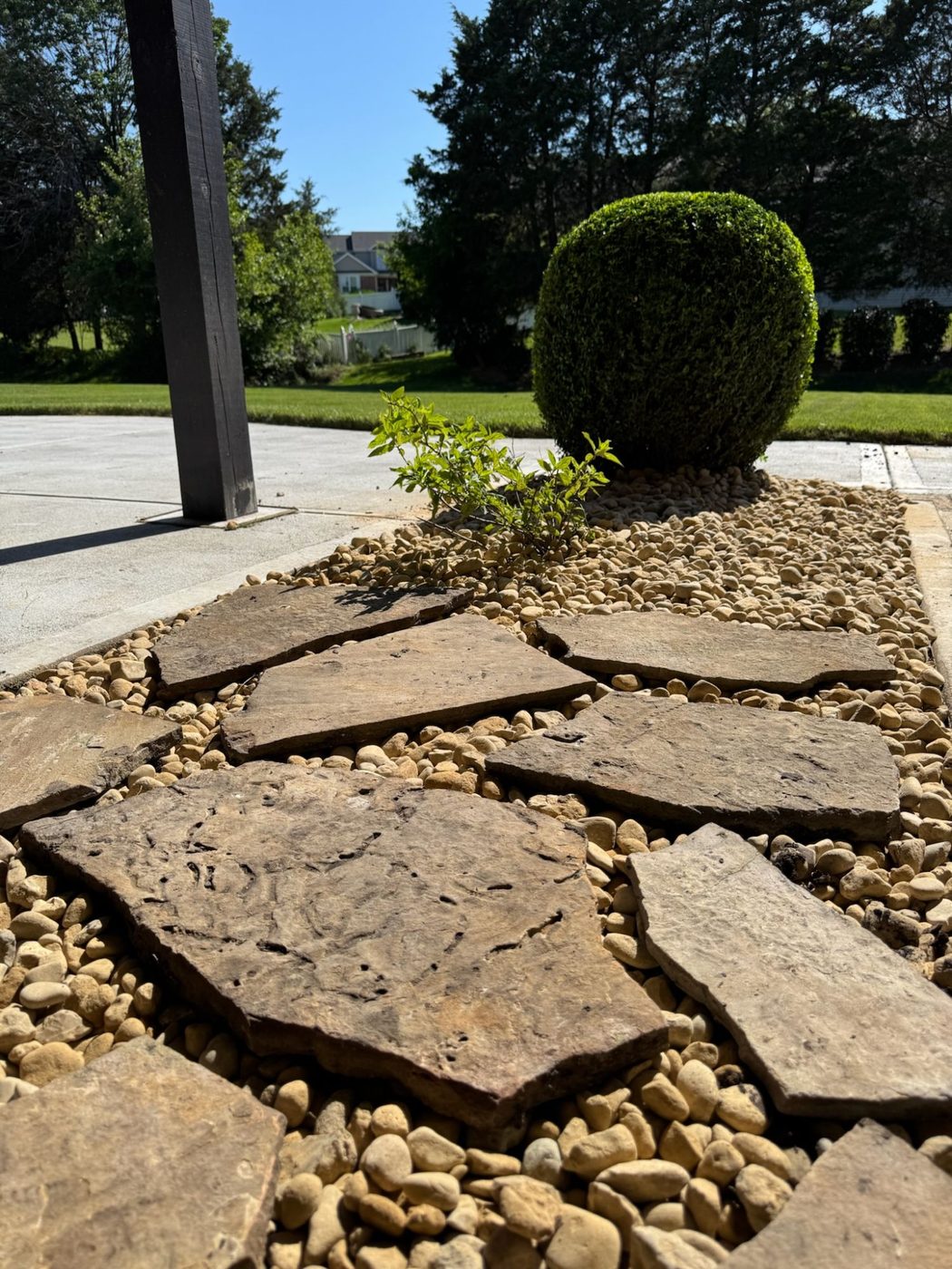 Metro West Lawn & Landscape project — Holiday lighting install