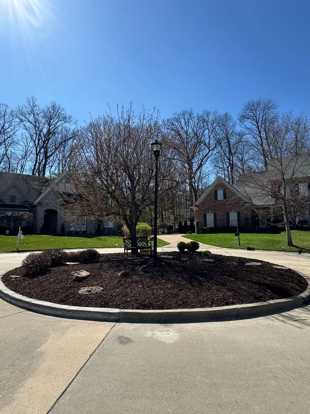 Metro West Lawn & Landscape project โ Walkway lighting install